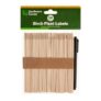 Birch Plant Markers with Waterproof Marker Pen 50pk