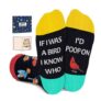 Bird Watching Gift: Funny Bird Socks for Men