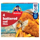 Birds Eye 4 Battered Cod Fillets 400g – Online Exclusive