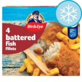 Birds Eye 4 Battered Fish Fillets 400G – Clubcard Price
