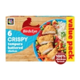 Birds Eye 6 Crispy Tempura Battered Chicken Breast Steaks 510g