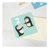 Birthday Card – Penguin TWO