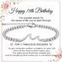 Birthday Gift Waves Bracelet for Women, Stainless Steel 4MM Bead Bracelet