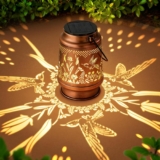 Birthday Gifts for Women Unique, Garden Ornaments Outdoor Hummingbird Solar Lantern, Garden Lights Presents for Mum, Hanging Garden Lights for Patio Lawn Yard Decor
