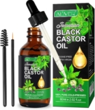 Bizzico Black Castor Oil 60Ml, 100% Pure Organic, Cold Pressed Unrefined, Aromatherapy, Hair Growth, Skin Care Moisturising Oil