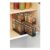Black 2-Tier 2-Row Metal Spice Rack, Slide-out Kitchen Storage