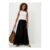 Black Cheesecloth Maxi Skirt