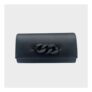 Black Faux Leather Clutch Bag