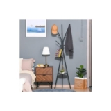Black Free Standing Coat Rack