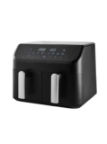 Black George Home Dual Basket Digital Air Fryer 9L