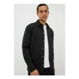 Black Interlock Co Ord Shacket