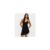 Black Lace Asymmetric Mini Dress