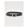 Black Leather Look Studded Belt