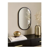 Black Lozenge Mounted Mirror