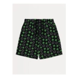 Black Minecraft Jersey Lounge Shorts