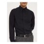 Black Regular Fit Long Sleeve Oxford Shirt