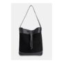 Black Sasha Suede Tote Bag