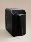 Black Scoville 10L Dual Basket Stackable Air Fryer – Free C&C
