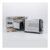 Black Stainless Steel Two Slice Toaster 22x32cm