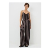 Black Stripe Strappy Jumpsuit – 18
