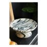 Black & White Marbled Cake Stand