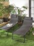 Black Zero Gravity Sunlounger – Set of 2. Free C&C