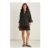 Black/Beige Animal Spot Shirt Mini Dress