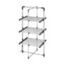BlackDecker 3-Tier Heated Clothes Airer Aluminium Grey 140x73x68 Cm