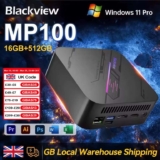 Blackview MiniPC MP100: AMD Ryzen 5 7430U, 16GB RAM, 512GB SSD, 4K144Hz, WiFi 6, Windows 11 Pro w/code DNSWEEL UK Store UK stock