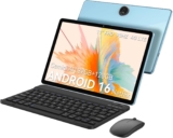 Blackview ZENO5 Android 16 Tablet, 11 Inch Tablet with Keyboard, 32GB RAM 128GB ROM, T7250 Octa-Core, 4G LTE,8300mAh, for Casual Gaming, Streaming, Creative Projects & 4G Video Calls Ocean Blue
