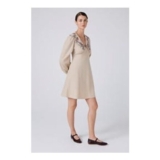Blakely Embroidered Corduroy Short Dress