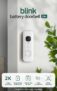 Blink Battery Doorbell 2K (newest gen) Head-to-toe view 2K video Enhanced audio IP65 Long-lasting battery life Easy setup Required Sync Module not included Add-On (White)