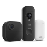 Blink Outdoor 4 Camera Blink Battery Doorbell 2K (newest gen) Wireless HD smart security camera 1 camera system with Sync Module Core incl. IP65