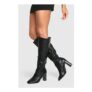 Block Heel Knee High Boots (Sizes 3, 6 & 7)