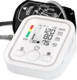 Blood Pressure Monitors Large Cuff Size 22-36cm – Blood Pressure Machine with Cuff for Upper Arm – Heart Rate Hypertension Monitor for Home Use – Blood-Pressure Monitor LCD Display – No Cable & Batt