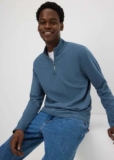 Blue Airtex Co Ord Half Zip Top – 99p C&C