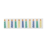 Blue Candles Satin Ribbon