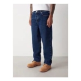 Blue Classic Vintage Relaxed Fit Vintage Wash Denim Jeans