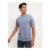 Blue Crew Neck Short Sleeve T-Shirt