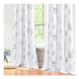 Blue Grey Curtains, 96-Inch, 2 Panels, 80% Blackout