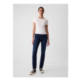 Blue High Waisted Ankle Length Vintage Slim Jeans