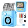 Blue Instant Print Kids Camera, 1080P with 32GB SD Card