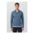Blue Long Sleeve Smart Polo Shirt