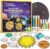 Blue Marble National Geographic Kids Window Art Kit – Stained Glass Solar System Arts & Crafts Kit with Glow in the Dark Planets, Suncatchers, Space Room Décor