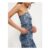 Blue Paisley Print Bandeau Top