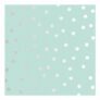 Blue Polka Dot Metallic Effect Childrens Smooth Wallpaper
