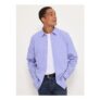 Blue Regular Fit Pure Cotton Puppytooth Shirt