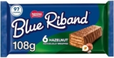Blue Riband Milk Chocolate Hazelnut Wafer Biscuit Bar 6 Pack Multipack 108g