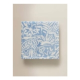Blue Squiggle Flower Super-Soft Throw