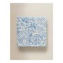 Blue Squiggle Flower Super-Soft Throw